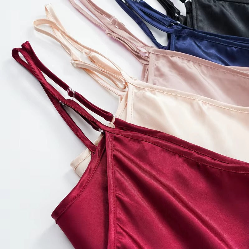 Women's Sexy Silk Satin Night Dress