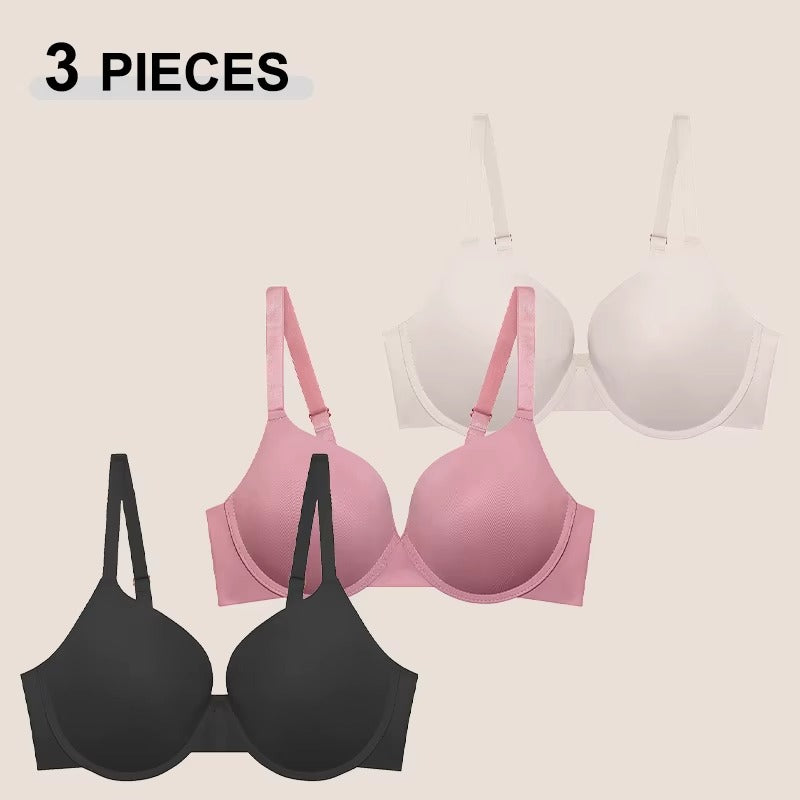 3PCS Comfortable Adjustable Push Up Bra