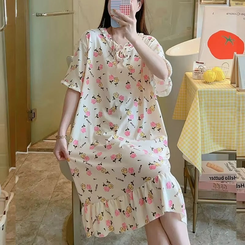 Plus Size Summer Nightgown