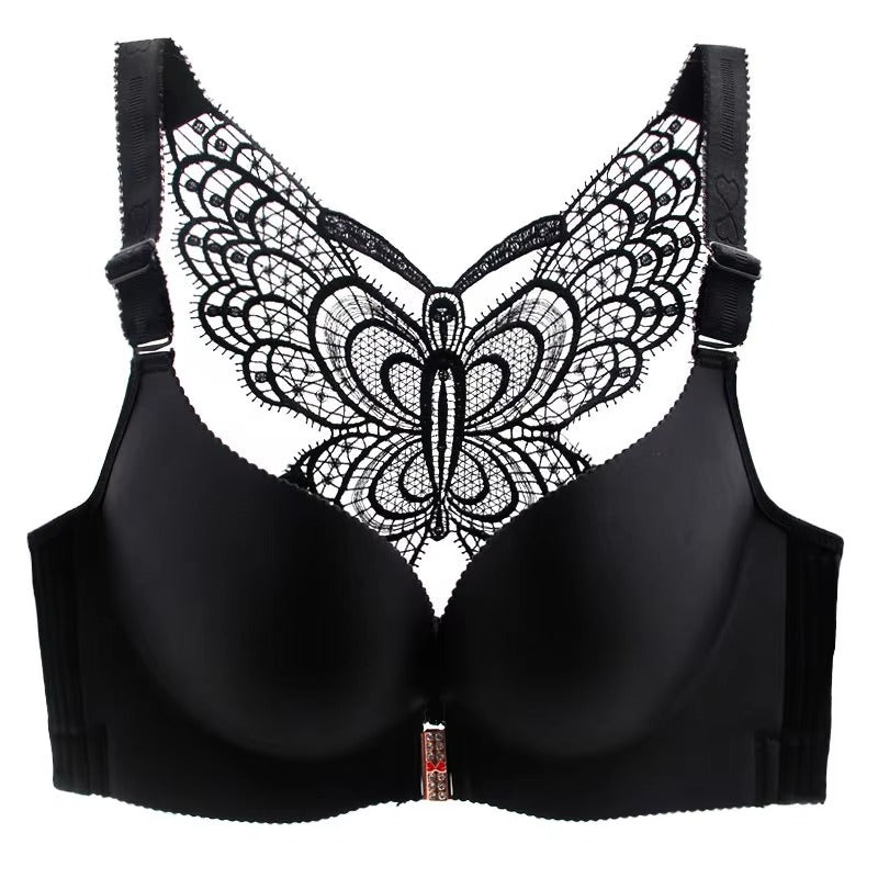Front buckle bra without steel bra