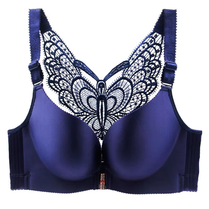 Front buckle bra without steel bra