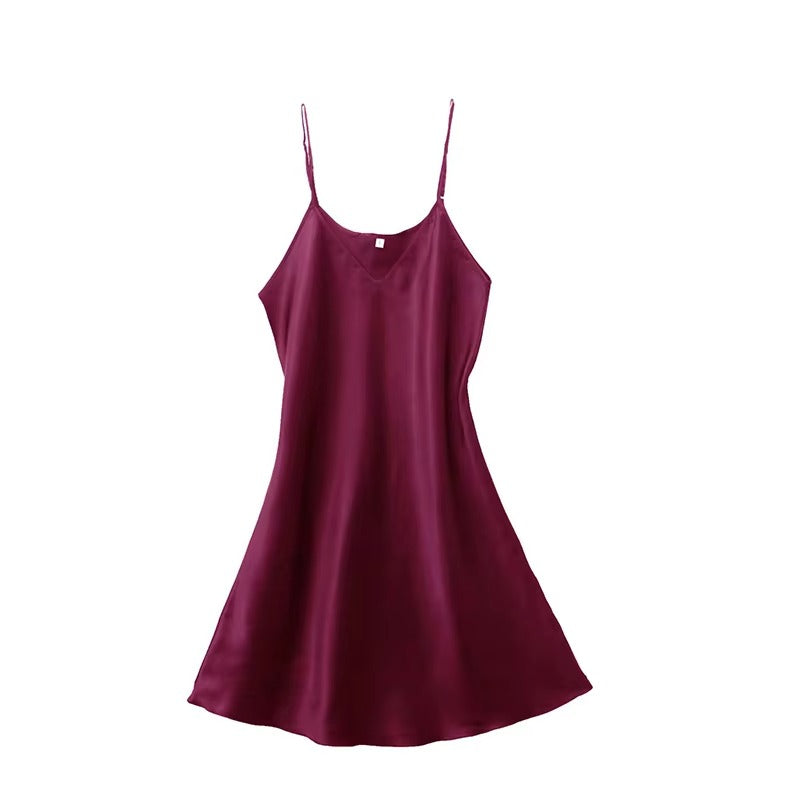 Women's Sexy Silk Satin Night Dress