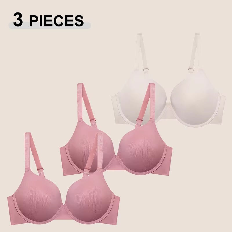 3PCS Comfortable Adjustable Push Up Bra