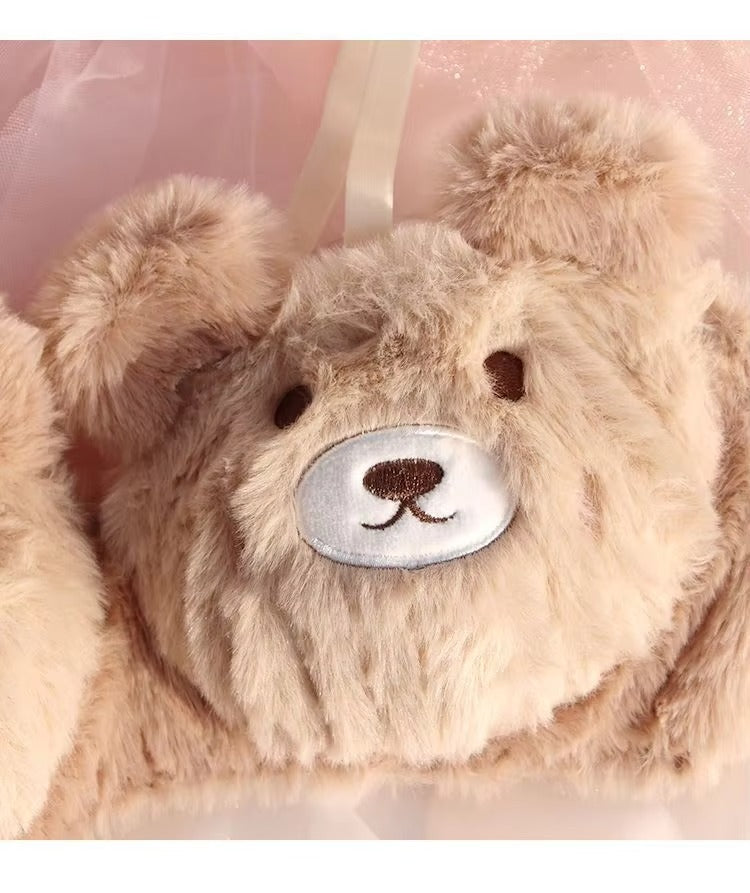 A Cute Japanese-style Plush Winter Bra