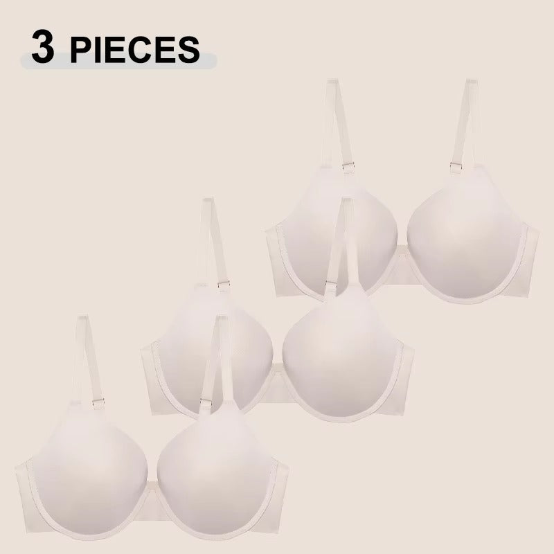 3PCS Comfortable Adjustable Push Up Bra