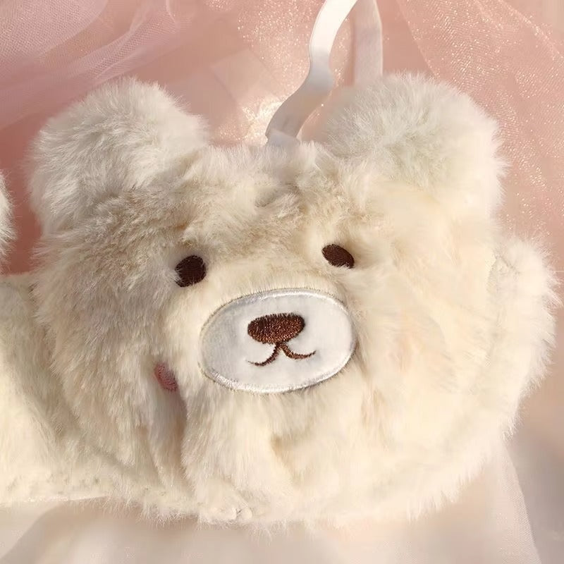 A Cute Japanese-style Plush Winter Bra